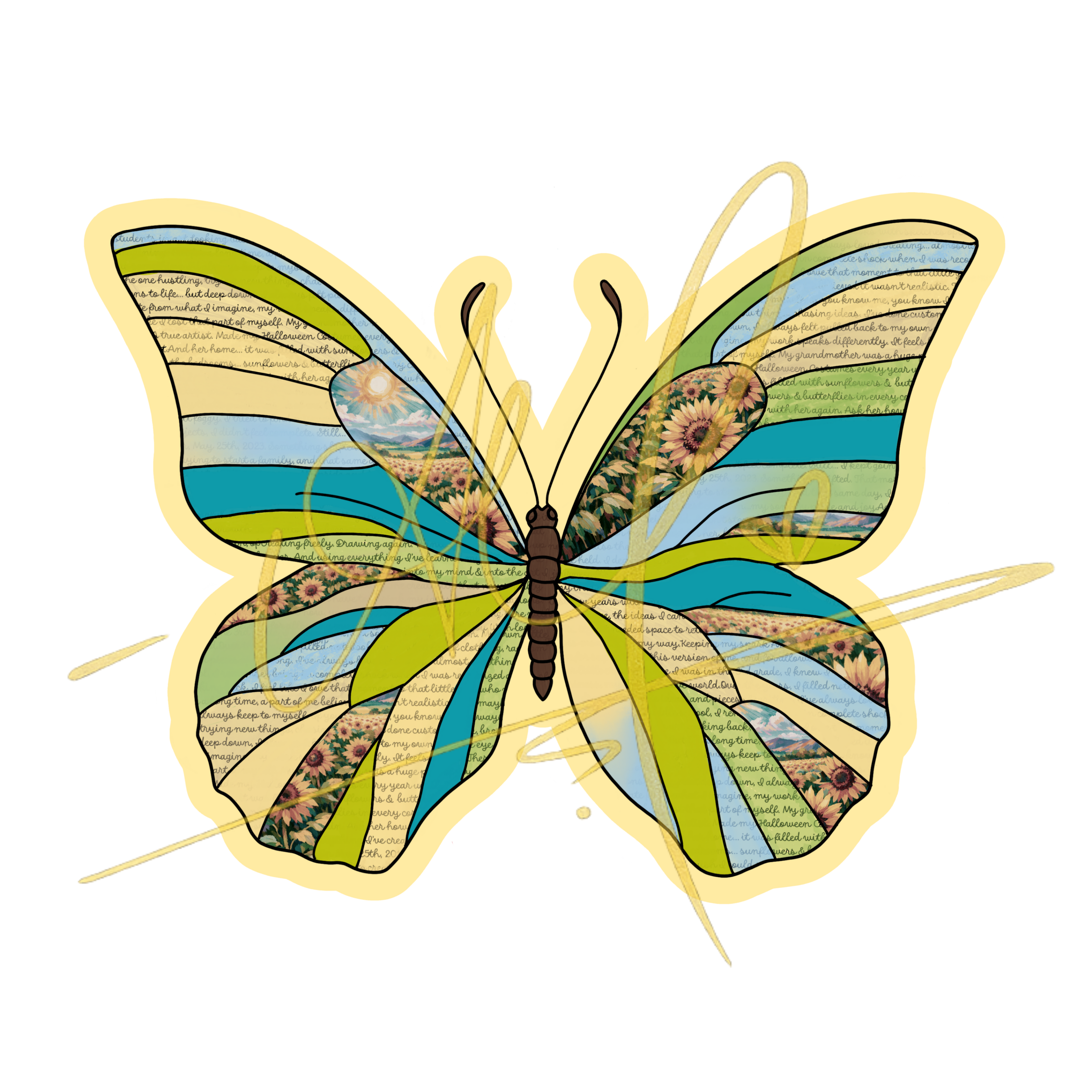Tita's Butterfly - Sticker